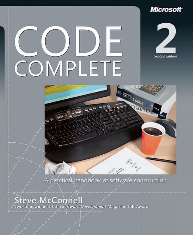 Code Complete: A Practical Handbook of Software Construction